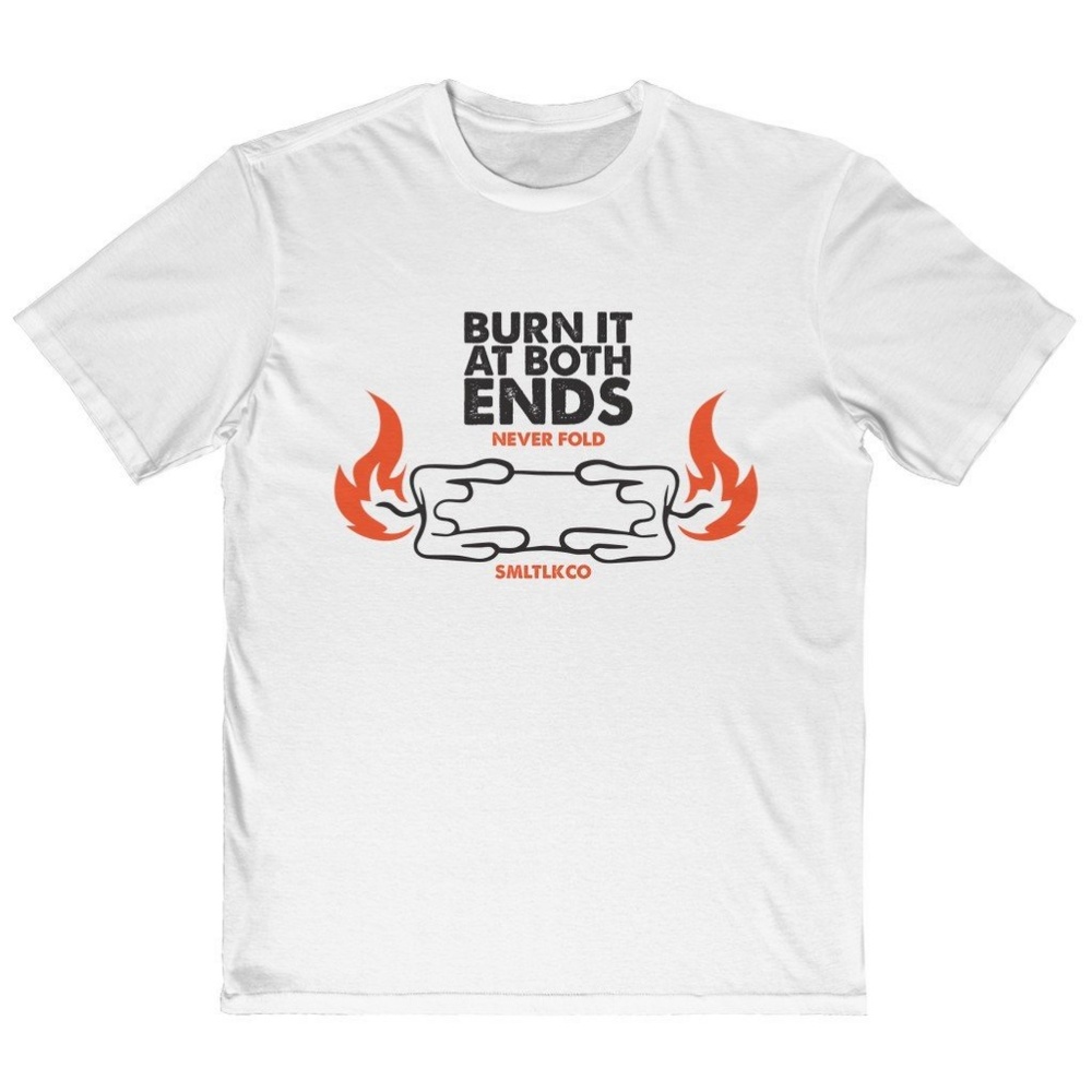 SMLTLKCO White Burning Candle Art Tee
